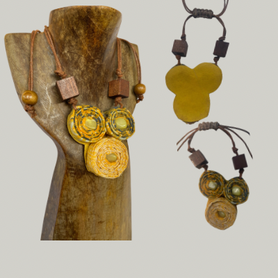 INDURASMI NECKLACE LEATHER